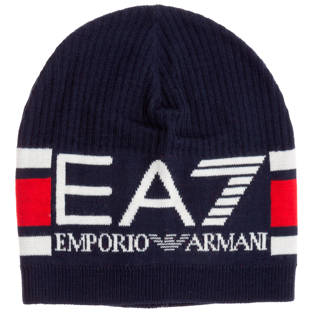 Шапка EA7 EMPORIO ARMANI MANS BEANIE M Темно-синий photo 1